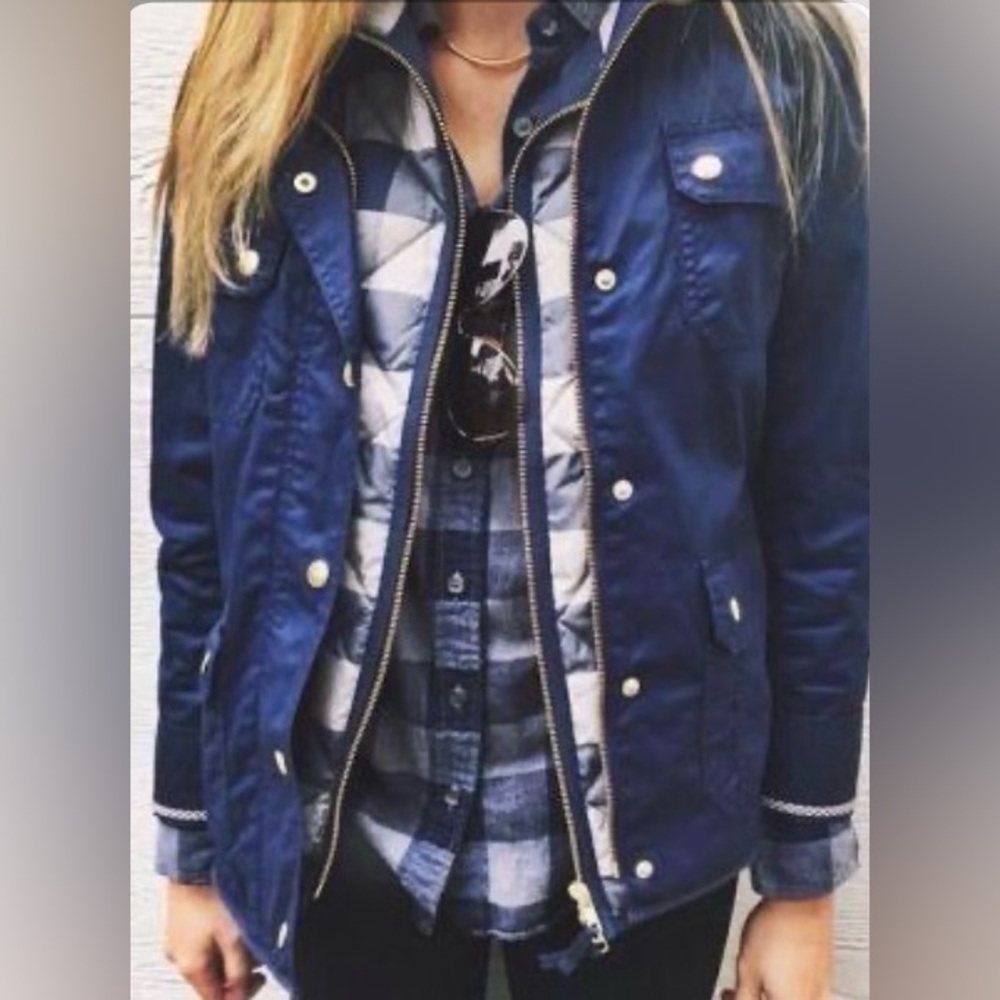 J. Crew Women's Dark Blue size XXS Utility Jacket
